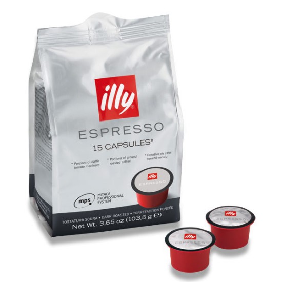 illy Espresso Dark Roast MPS система 15 бр. Кафе капсули