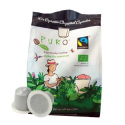 Кафе на капсули PURO „Bio Chaparral“10броя  Nespresso система 
