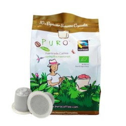 Кафе на капсули PURO „Bio Savanna“10броя  Nespresso система 