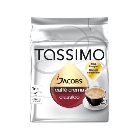 Tassimo Jacobs Crema Classico Tassimo система 16 бр. Кафе на капсули