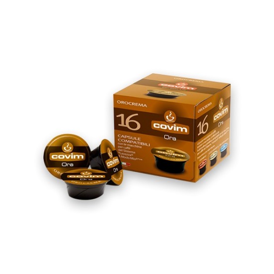 Covim Ora Orocrema A modo mio system 16 pcs. Coffee capsules - Capsules Lavazza A modo mio system