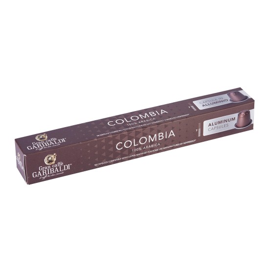 Garibaldi Aluminio Colombia - Nespresso capsules" 10 pcs. - Capsules for the Nespresso system