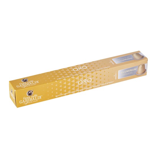 Garibaldi Alluminio Oro - Nespresso capsules" 10 pieces - Capsules for the Nespresso system