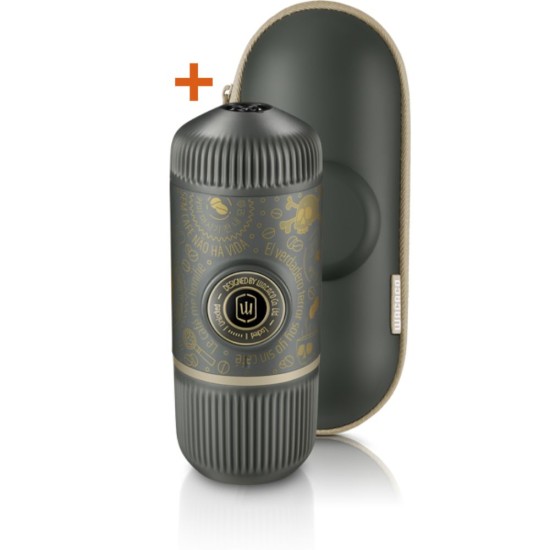 Wacaco® Nanopresso DARK SOULS GREY + калъф – Преносима машина за еспресо