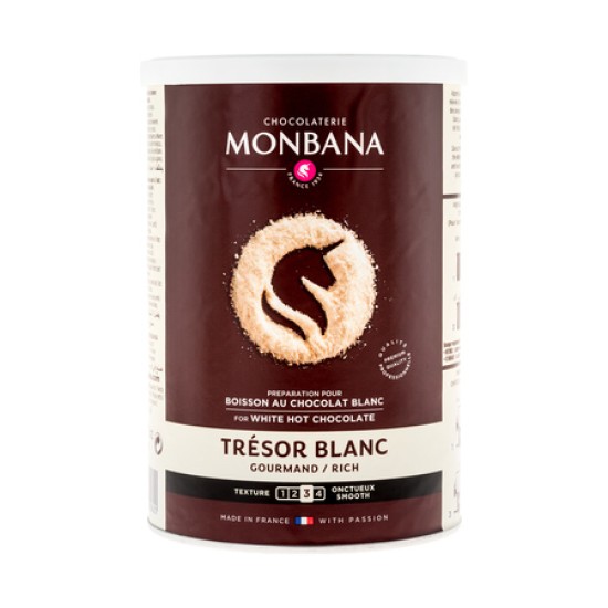 Топъл шоколад – Monbana Tresor Бял 40% – Франция, 0.500 г