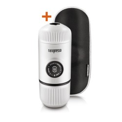 Wacaco® Nanopresso Chill White + калъф – Преносима портативна машина за еспресо